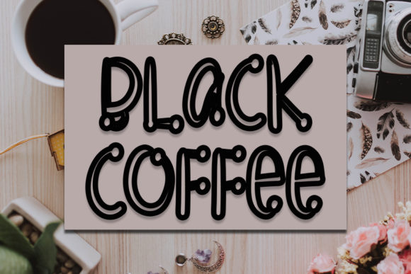 Black Coffee Font: A Retro Design Choice for Modern Projects