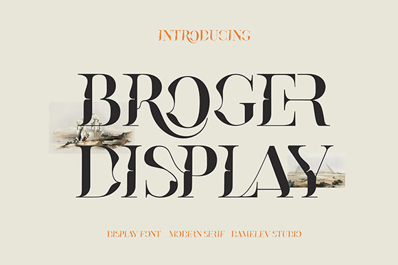 Broger: A Modern and Casual Display Font for Creative Expression
