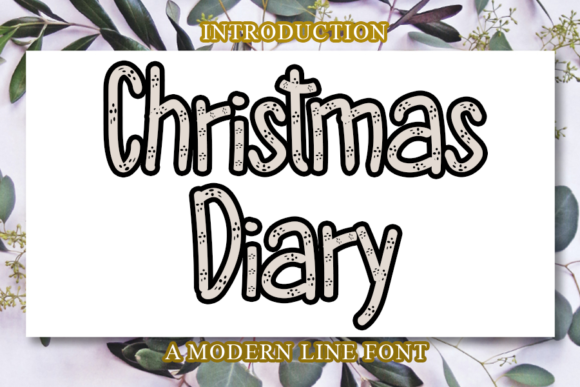 Christmas Diary: A Bold and Festive Font for Creative Expression