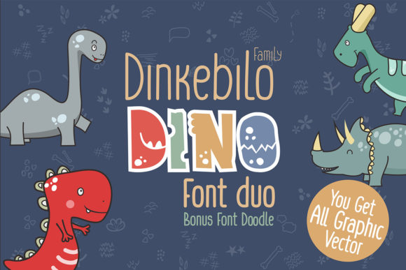 Dinkebilo Dino Font Duo