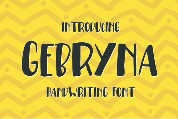 Gebryna: A Bold and Casual Display Font for Informal Design