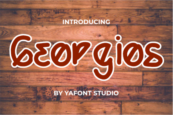 Georgios: A Unique Display Font for Creative and Practical Use