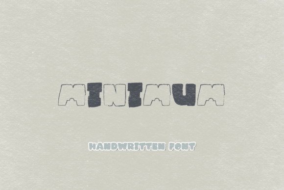 Minimum Font Adds Charm to Design