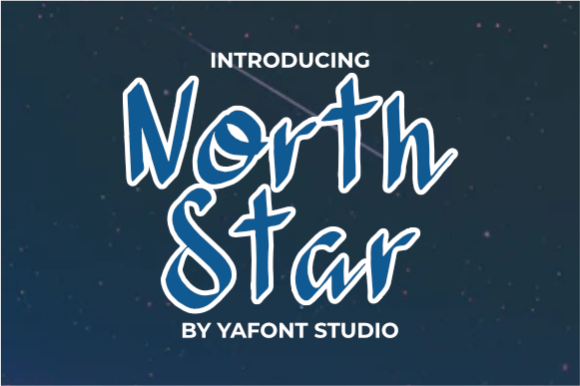 North Star: A Unique Display Font for Creative Expression