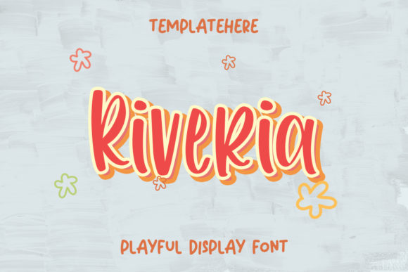 Riveria Display Font for Kids and Creativity