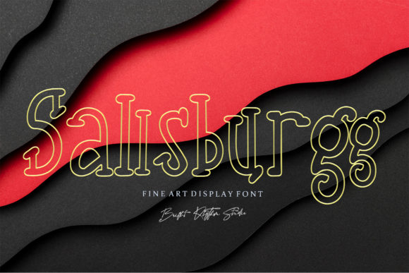 Sallsburgg: A Unique Display Font for Creative Expression