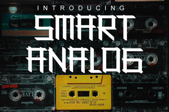 Smart Analog: A Futuristic Font for Creative Expression