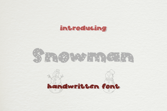 Snowman: A Chunky Lettered Display Font That Adds Dreamy Charm to Any Design