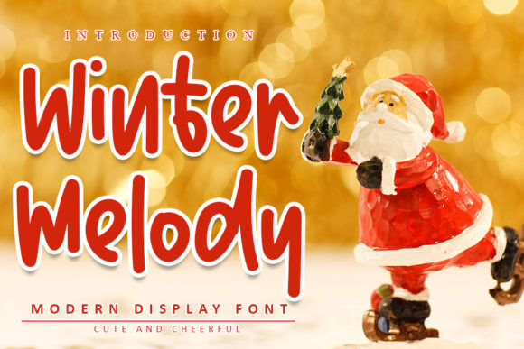 Winter Melody Font: A Festive Display Choice for Creative Expression