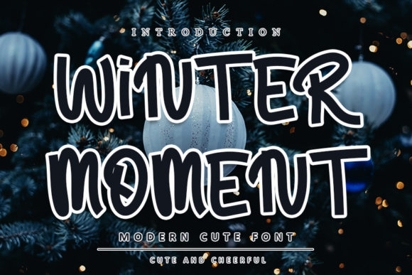 Winter Moment: A Handwritten Display Font for Creative Expression